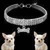 Bling Pet Dog Collar Fashion Bone